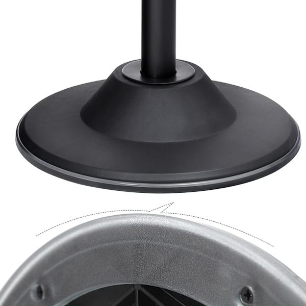 Rootz Pall - Bordspall - Höjdjusterbar - Ergonomisk - Roterbar - Anti-Slip - Svart