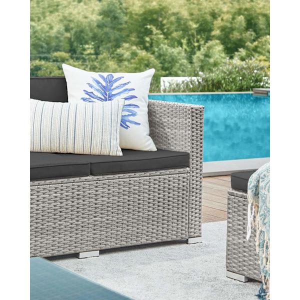 Rootz 4-delt udendørs møbelsæt - Havesæt - Rattan sofa - Patio Lounge - PE polyethylen materiale - VFT puder - 173cm x 60cm x 66cm