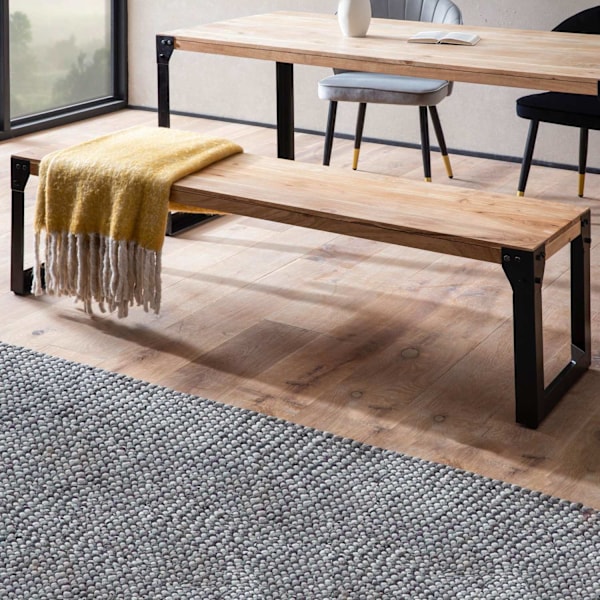 Rootz Massive Dining Bench - Industrial Style - Käsintehty istuimet - Ainutlaatuinen puuleja - Acacia Wood - 160 cm x 40 cm x 45cm