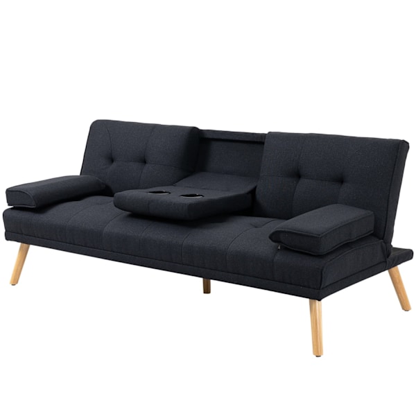 Rootz Sofa Bed - Guest Bed - Justerbar ryglæn - Max Comfort - Foldningstabel - 181x77x78 cm - Grå