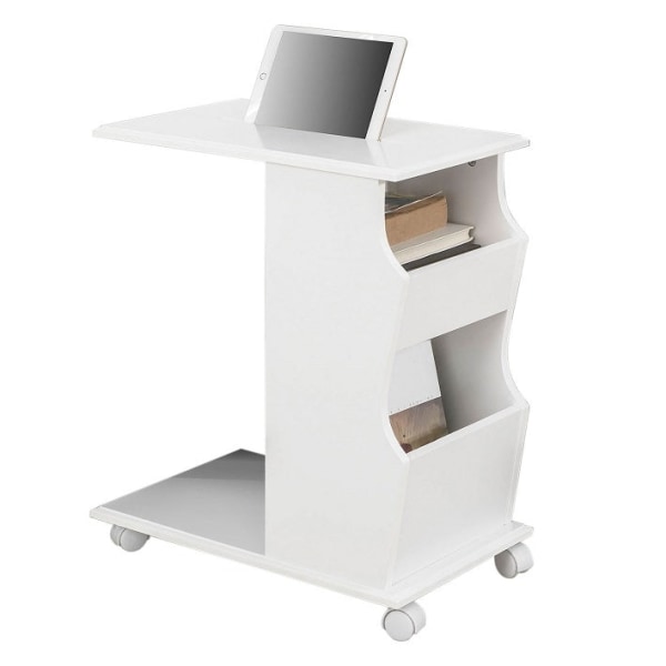 Rootz Modern Sidebord med iPad Slot - Sofabord - Natbord - MDF-konstruktion - Opbevaringsrum - Ideel til stue og soveværelse - 53 cm x 63 cm x 31 cm