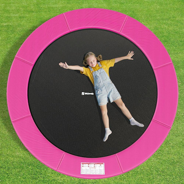 Rootz Trampolinfälgskydd - Trampolinkantskydd - Trampolinskydd - Trampolinstoppning - Trampolinramskydd - Rosa