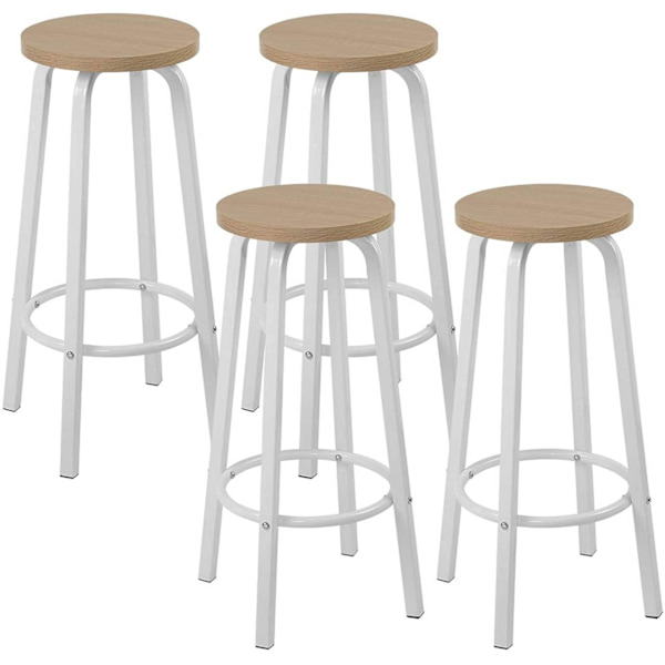 Rootz Barpall - Bänkpall - Industristol - Modern Minimalistisk Design - Hållbar & reptålig - Ergonomisk komfort - 30cm x 72cm