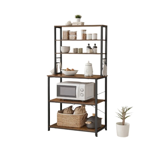 Rootz kökshylla - Stående hylla - Mikrovågshylla - Space -Saving Storage - 80 x 40 x 167 cm