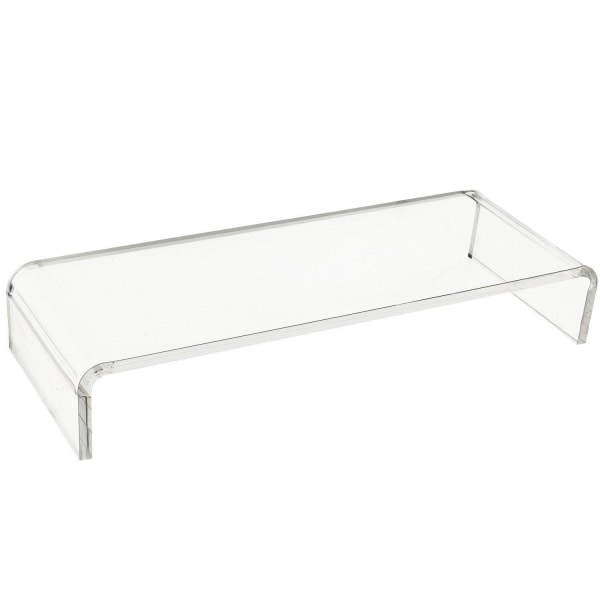 Rootz TV bænk Top Screen Stand - Transparant - Glas - 53 cm x 7,48 cm x 3,54 cm