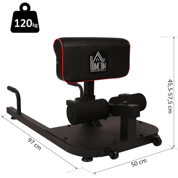 Rootz Knä Trainer - Svart - Stål, Eva - 19,69 cm x 38,19 cm x 22,64 cm