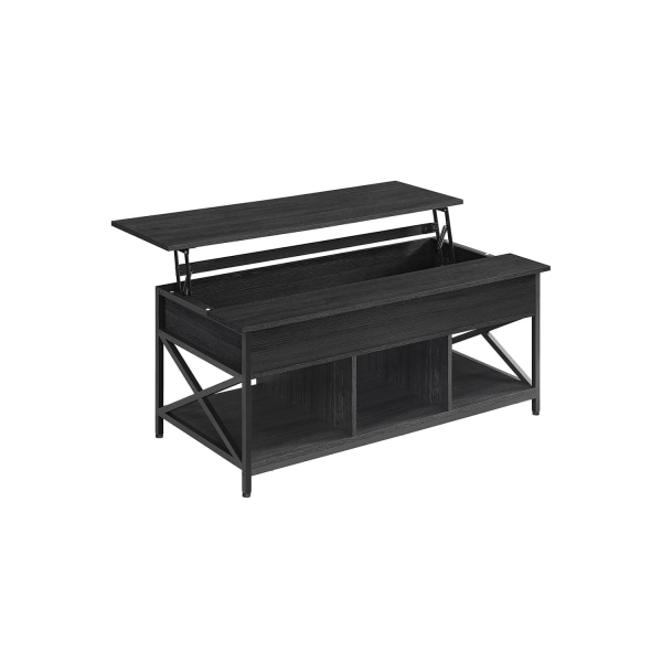 Rootz Antracit Grå-Sort Sofabord - Spånplade Stål - Stuebord - Moderne Bord - Robust konstruktion - 60cm x 120cm x 62cm