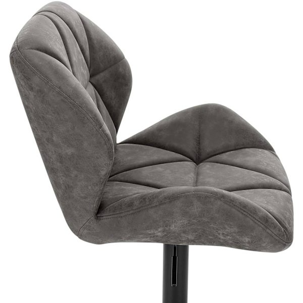 Rootz Barstolsset - Bänkpallar - Snurrstolar - Ergonomisk design, hållbar konstruktion, golvskydd - konstläder - 94cm-116cm x 50cm x 40cm