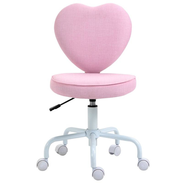Rootz Skrivebordsstol - Stol drejelig - Stol Computer - Stol - Stolesæde - Pink - 40 x 50 x 79-89 cm