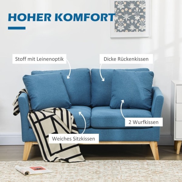 Rootz 2-sits soffa - Loveseat - Soffa - Andningsbart och hållbar