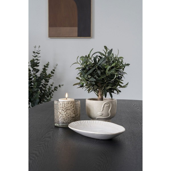 Rootz keramisk blomkruka - beige planter - inomhus växtkruka - hållbar design - Ø15x12cm