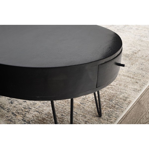 Rootz Moderne sofabord - Slående sofabord - Round Storage Table - Unik design - 60 cm x 60 cm x 43 cm