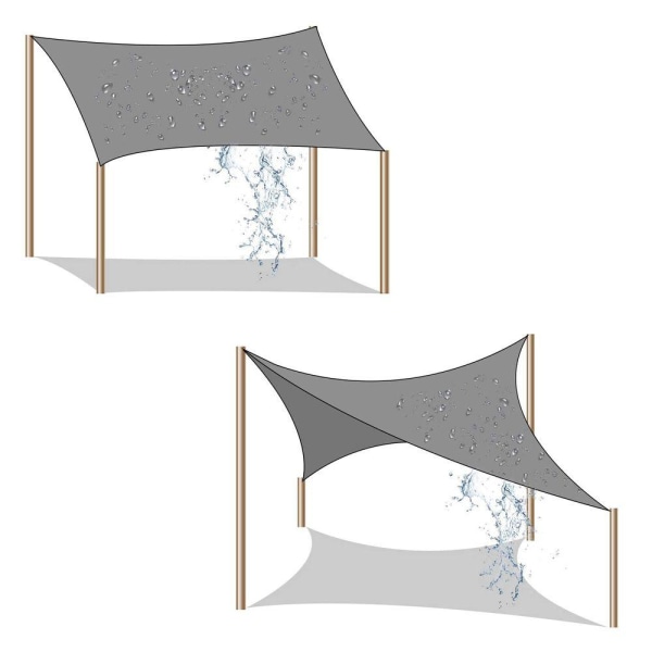 Rootz Shade Segel - Sun Shade Segel - Outdoor Shade Segel - Patio Shade Segel - Uv-skydd Shade Segel - Kommersiellt Shade Segel - Shade Segel Installa