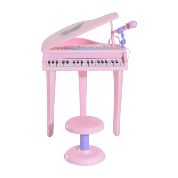 Rootz børneklavermusikinstrument - Pink - Abs - 18,89 cm x 15,35