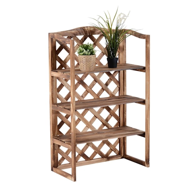 Rootz Blomsterhylla - Brun - Ved - 29,52 cm x 14,96 cm x 47,24 cm