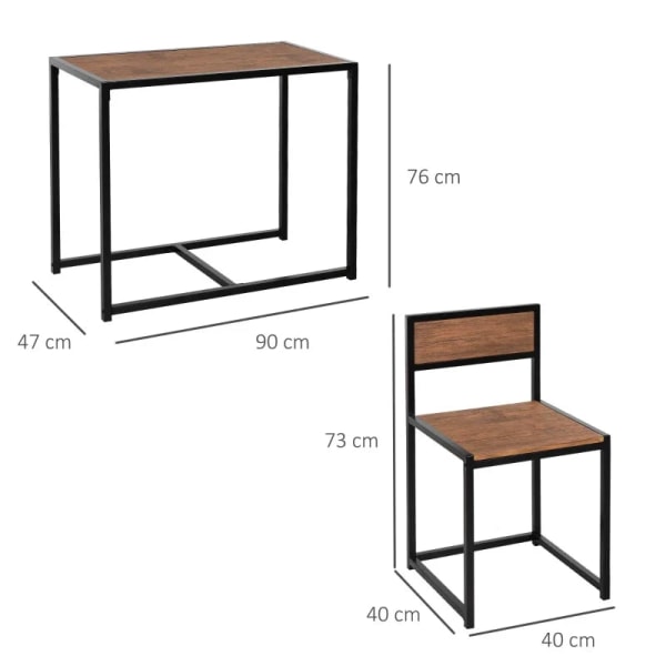 Rootz 3-delt barbordssæt - højt bordsæt - 3 stk - 2 stole - 1 bo