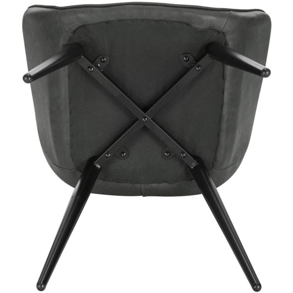 Rootz Modern Matstol - Ergonomisk sits - Snygg kontorsstol - Bekväm design, hållbar konstruktion, justerbar stabilitet - konstläder och metall - 41 cm