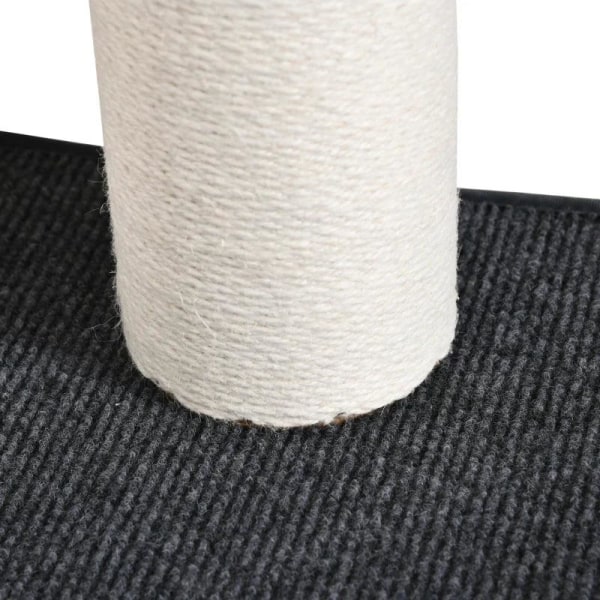 Rootz Skrapstolpe - Väggskrapstolpe - Kattklättring - Väggskrapstolpe - Kattmöbler - För väggklätterkul - För katter - Trä - Ljusgrå/Beige - 66 x 28 x