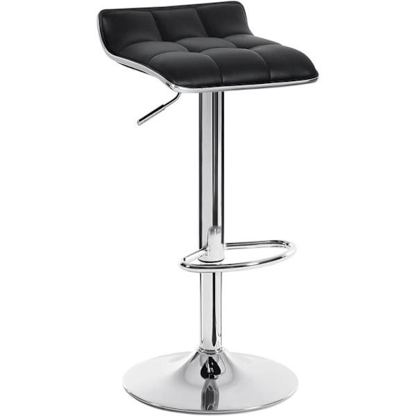 Rootz Barpall - Justerbar bänkstol - Vridbart säte - Ergonomisk design - Hållbar konstruktion - Snygg look - 38cm x 40cm, Höjd 64cm-86cm