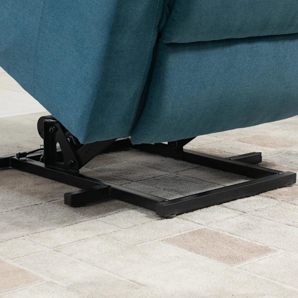 Rootz Fåtölj - Elfåtölj - Ståstol - Linne Polyester - Metall - Skum - Blå - 83 cm x 89 cm x 102 cm