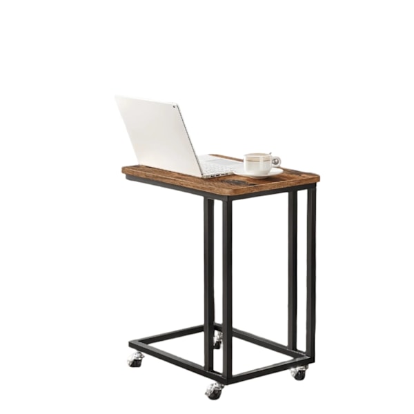 Rootz Vintage sidebord - Sofatiske på ruller - C -formbord - Industriel design - 50 cm x 55 cm x 35 cm