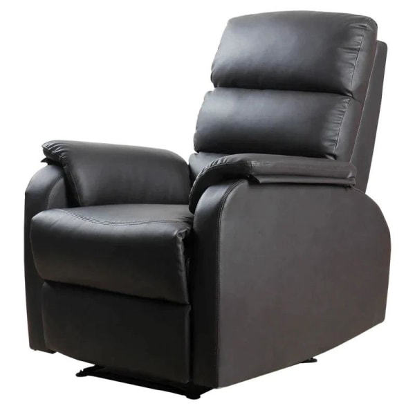 Rootz Fåtölj - Fåtölj - Tv-stol - Soffstol - Hörnskrivbord med CPU-stativ - Justerbar - Ergonomisk - Konstläder - Stål - Brun - 75 x 92 x 99 cm