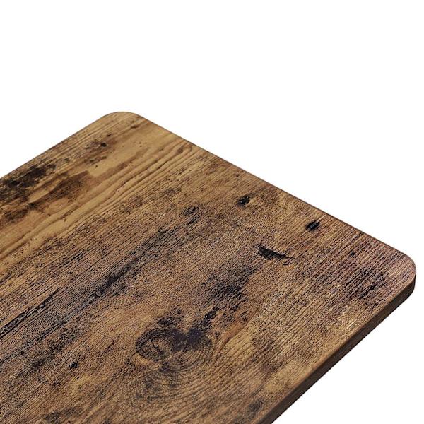 Rootz Vintage sidobord med ståldrag - Soffbord på hjul - Industriell design - Spånskiva - 50cm x 55cm x 35cm