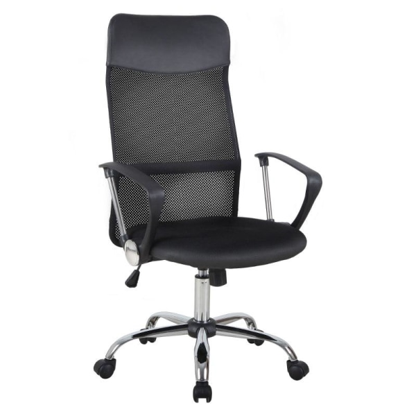 Rootz Office Chair - Gaming Chair - Desk Chair - Swivel Chair With Rocker Function - Height Adjustable - Foam - Black