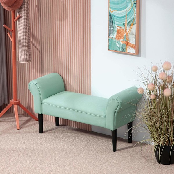 Rootz vadderad bänk - sovrum bänk - hallsäte - bekväm - 102 cm x 36 cm x 51 cm