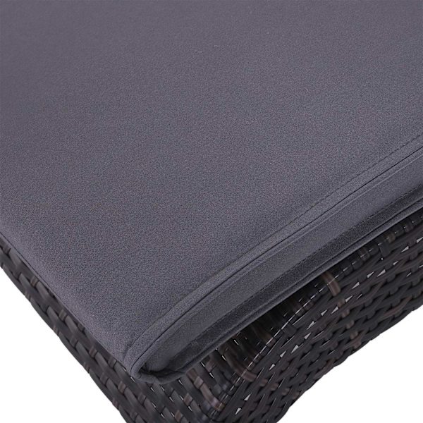 Rootz liggeunderlag med pude - Grå - Polyester, Bomuld, Fiber - 77,95 cm x 20,86 cm x 1,96 cm