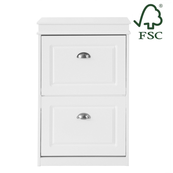 Rootz Skoskåp med 2 flikar - Skotips - Skobyrå - FSC-certifierad - Väggfäst - 100 % återvinningsbar förpackning - 54cm x 83cm x 24cm