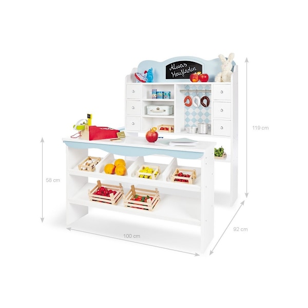 Rootz Alma Kids Legebord - Børnearbejdsplads - Aktivitetsbord - Pladsbesparende - 100 cm x 92 cm x 119 cm