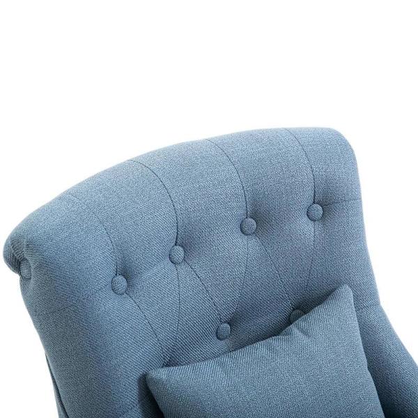 Rootz Lænestol - Elegant Lænestol - TV Stol - Blå - 52,5 x 69 x 77 cm