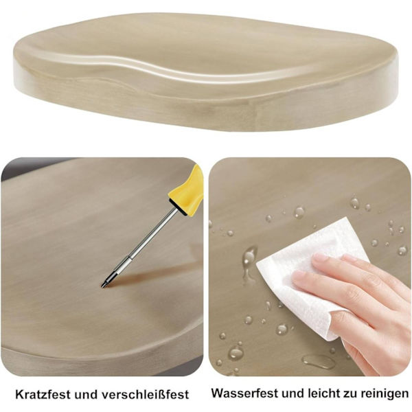 Rootz pyöritettävä baarijakkara - Keittiöjakkara - Kääntyvä istuin - Korkeussäädettävä - Massiivipuu - 41,5 cm x (60-81) cm x 31,5 cm