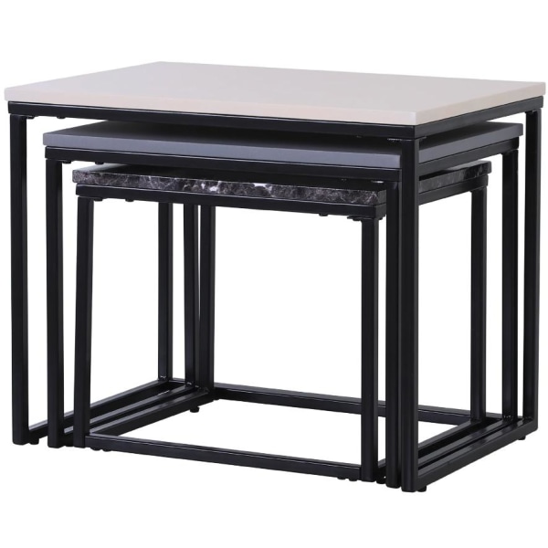 Rootz Soffbord - Set med 3 - Sidobord - Soffbord - Metall - MDF - Olika dimensioner