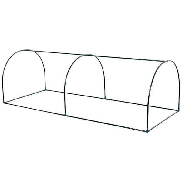 Rootz Växthus - Växthus med dörr - Kallram - Växthus - Transparent ram - 250 x 100 x 80 cm