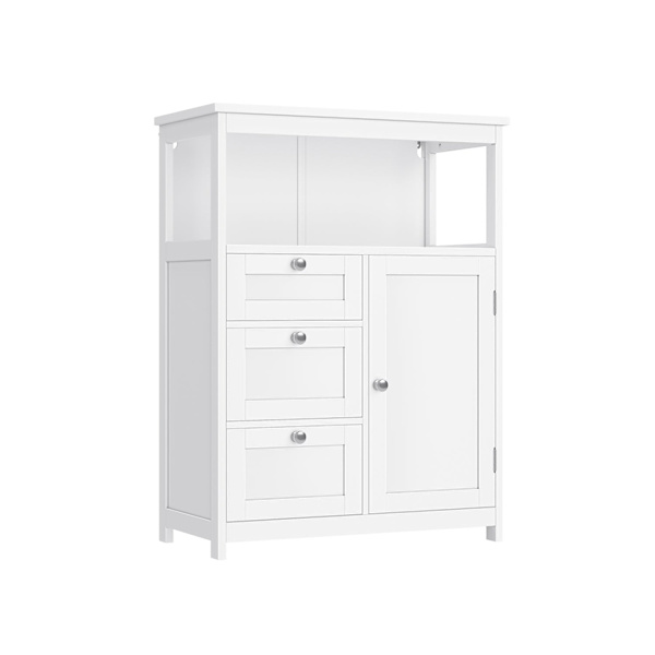 Rootz White Badrumsskåp - Förvaringsenhet - Organizer - MDF-material - 90kg Lastkapacitet - 30cm x 60cm x 80cm