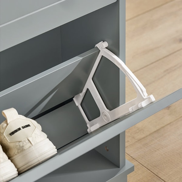 Rootz Shoe Storage Cabinet - Shoe Organizer - Entryway Shoe Rack - Robust Wall -Mountable - 76x79x18cm