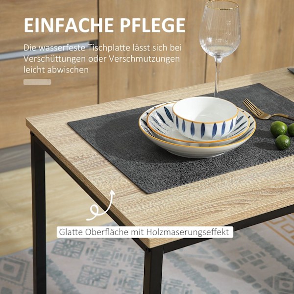 Rootz matbordsset - Kompakta matstolar set - Styliga bruna köksmöbler - rymdbesparande design - 90 cm x 47 cm x 76 cm