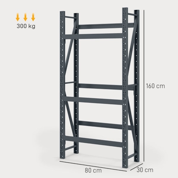 Rootz Drinks Crate Rack - Olutlaatikon järjestäjä - Juomien säilytysteline - Tilaa säästävä - Säädettävät hyllyt - Tukeva teräs - 80cm x 30cm x 160cm