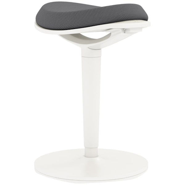 Rootz kontorspall - Aktiv sittstol - Ergonomisk arbetspall - Justerbar i höjdled - Roterar & lutar - Andningsbart nät - 42,5 cm x 35,5 cm x 56,5-71,5