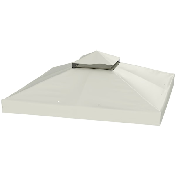 Rootz 3x3m Gazebo -tak - Ersättande presenning