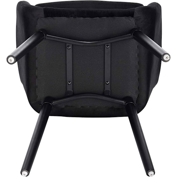 Rootz Set med 6 matstolar - Sammetsklädd - Bekväma sittplatser - Hållbar och robust - Mångsidig stil - Enkel montering - 81 cm x 40 cm x 42 cm