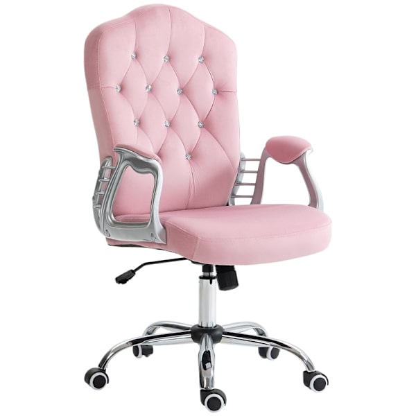 Rootz Ergonomic Office Chair - Skrivebordsstol - Drejestol - Fløjlsstof - Ekstra tyk polstring - Liggende funktion - 61cm x 61cm x 104-114cm