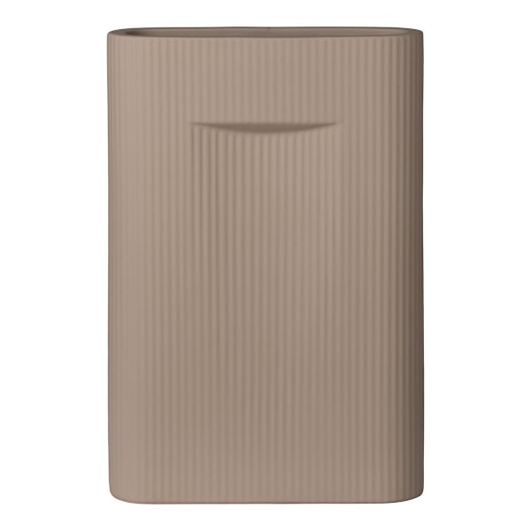 Rootz Ceramic Vase - Decorative Brown Vase - Stylish Home Decor - Elegant Design - 24cm x 8,5 cm x 35,5 cm