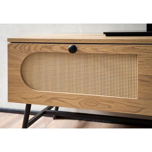 Rootz TV-underskåp - Modernt TV-ställ - Mediakonsol - Elegant vävdesign - 100 cm x 45 cm x 40 cm