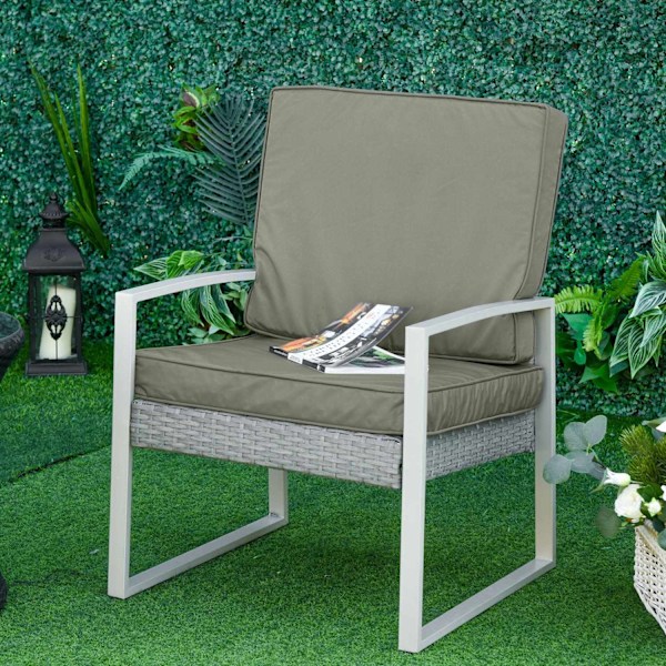 Rootz 2 -bitsäte kudde set - stol kudde - klädseldyna - bekväma sittplatser - 56 cm x 52 cm x 7 cm
