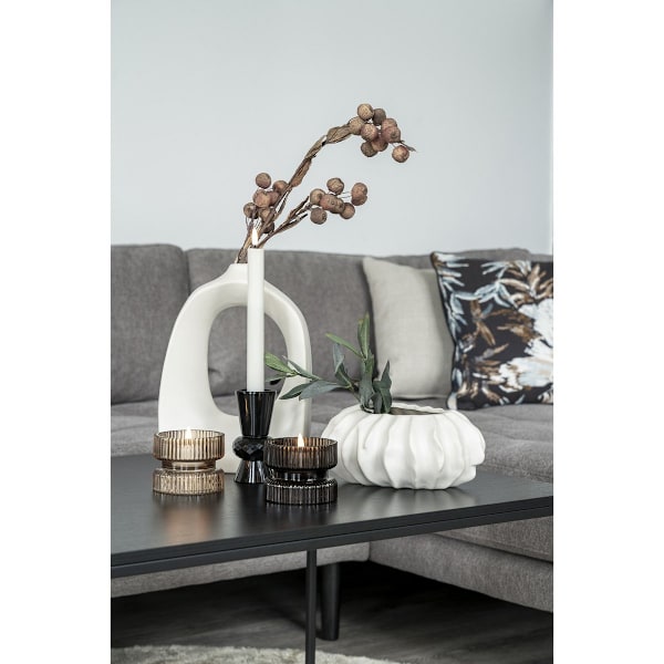 Rootz Candle Holder Set - Glass Candle Display - Reversible Holders - Warm Ambiance - Ø9x7cm