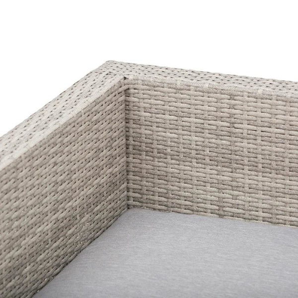 Rootz Havesiddesæt - Rattan Lounge Sæt - Sofasæt - Tebordssæt - Grå/Brun