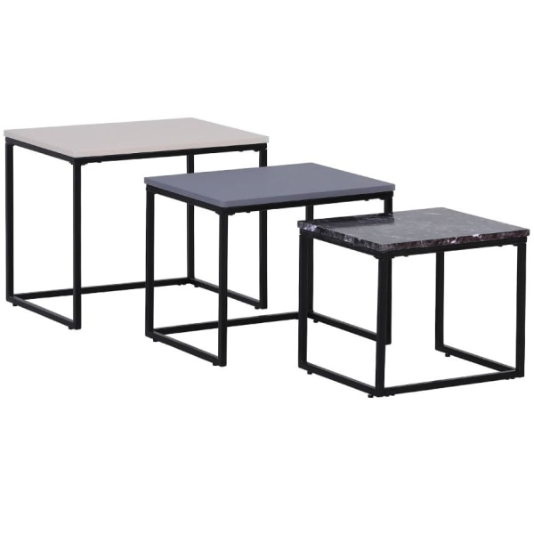 Rootz-sohvapöydät - 3 kpl setti - Sivupöydät - Sohvapöydät - Met